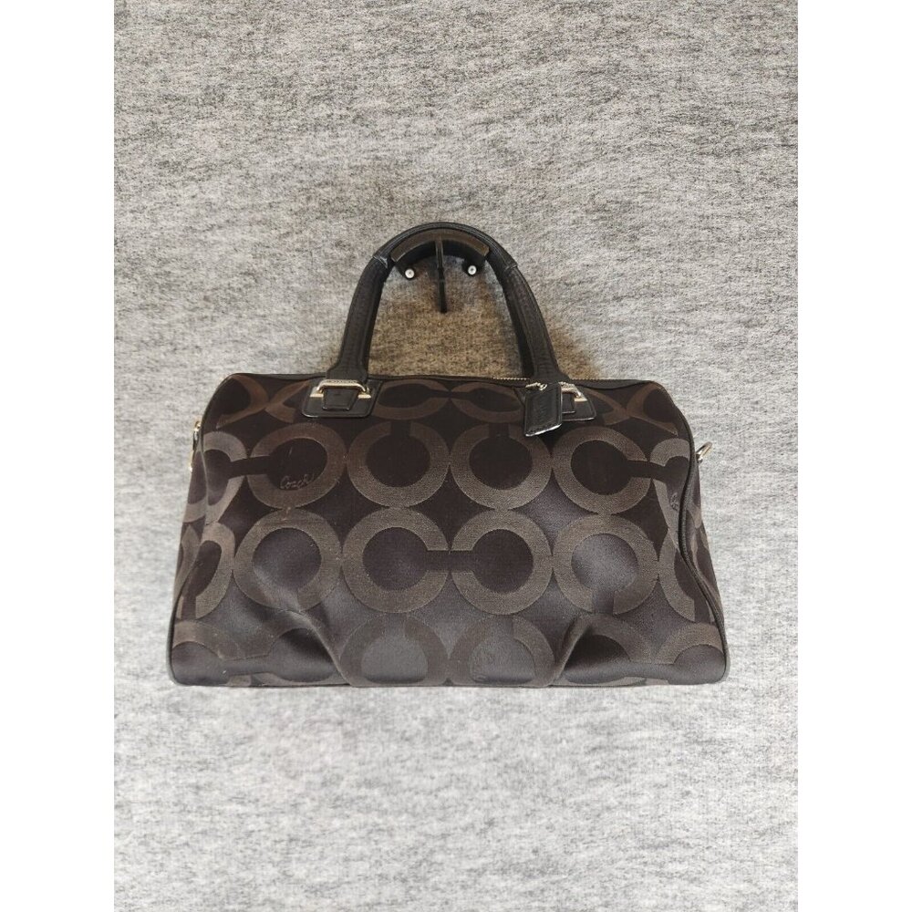 Coach N1373-F25503 Grey Monogram Canvas Silver Hardware 7.75 x 4.5 x 12.5 inches